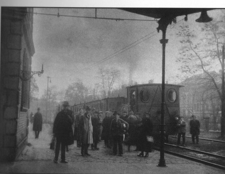 Fuerth 31.10.1922 -Ankunft des letzten Zuges von Nbg