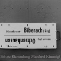 Zuglaufschild Biberach-Ochsenhausen