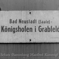 Zuglaufschild Bad Neustadt - Koenigshofen