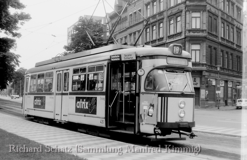 473 UESTRA Hannover Tw 431 4x-GrTw auf Linie 18