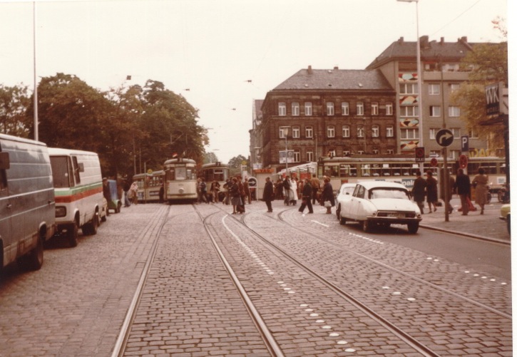 2 29a F-Freiheit  1.10.1978 aus Bahnhofstrasse gesehen